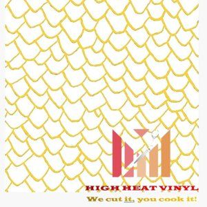 High Heat Duracoat Vinyl Stencil 10" x 12" - Dragon Scales 3 styling